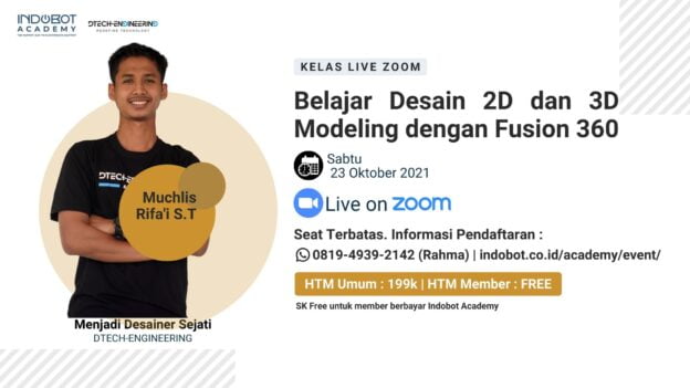 Belajar Desain 2D dan 3D Modeling dengan Fusion 360